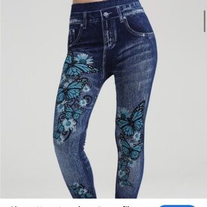 Butterfly Embellished leggings